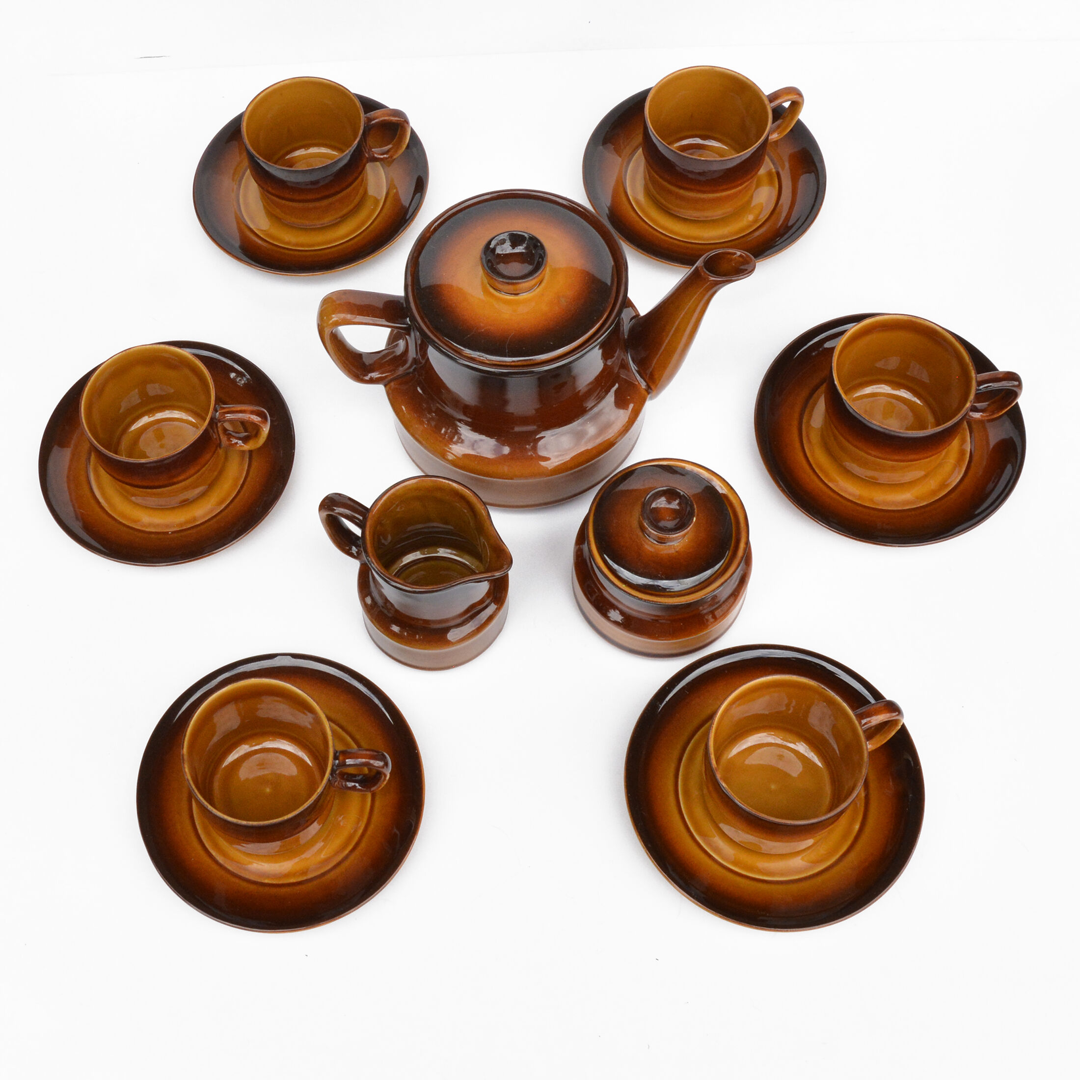 Porcelite coffee service ANIA designed by K. Kowalski, Zakłady Porcelitu Stolowego "Tułowice", Polan