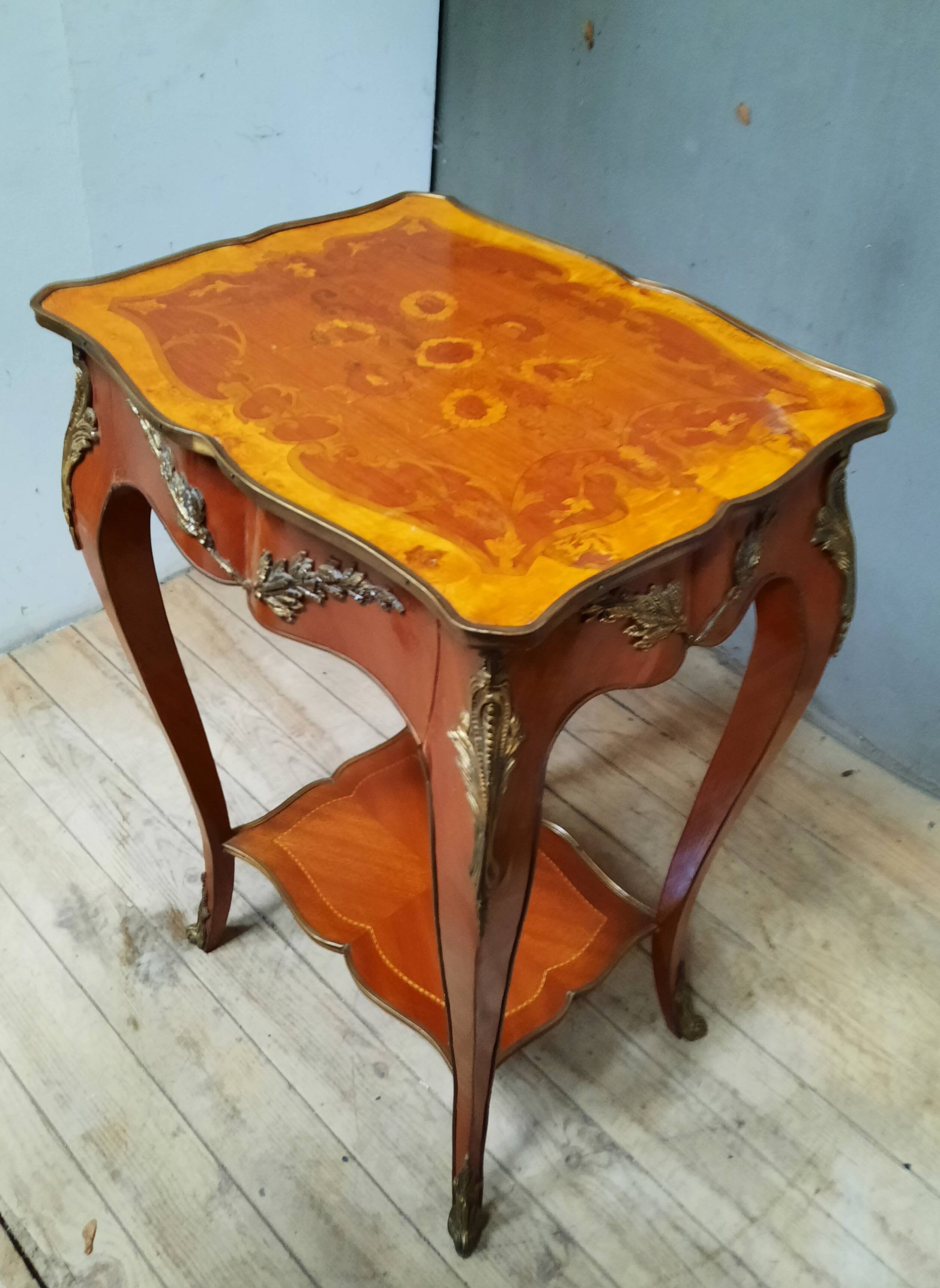 Louis XV style floral center table