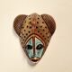 Vintage ceramic and terracotta mask signed