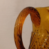 Amber glass pitcher