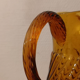 Amber glass pitcher