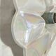 Mid-century iridescent porcelain wall lamp by Goebel for PAN Germany 1970s