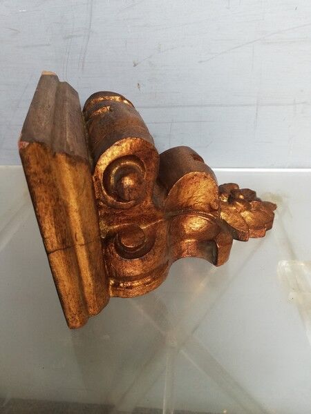 Wall lamp console gilded wood early XXem