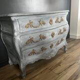 Louis XV style curved chest of drawers