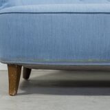 Swedish modern elegant Carl Malmsten sofa 'Samsas' by OH Sjögren, 1960's