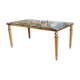 Table basse en marbre vert et bronze doré néoclassique
