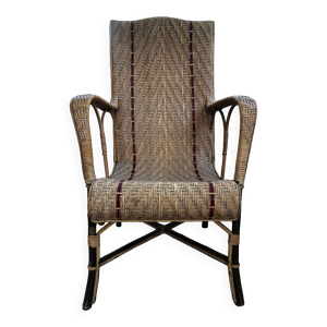 fauteuil vintage osier - rotin