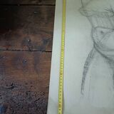 Study, drawing, nude