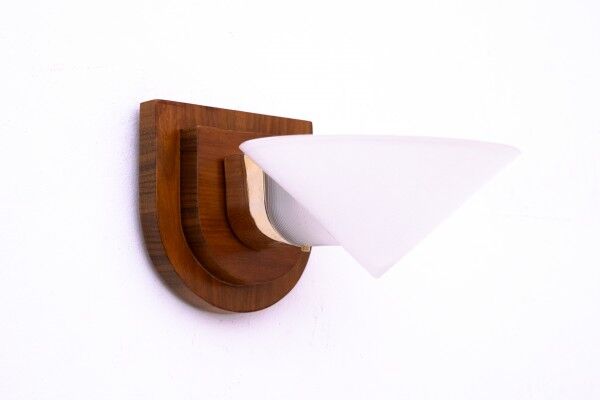 Set of four Art Deco wall lamps, Poland, 1950s.