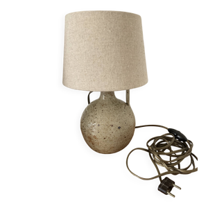 Lampe en grès pyrité