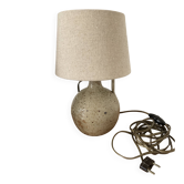 Vintage pyrite stone lamp