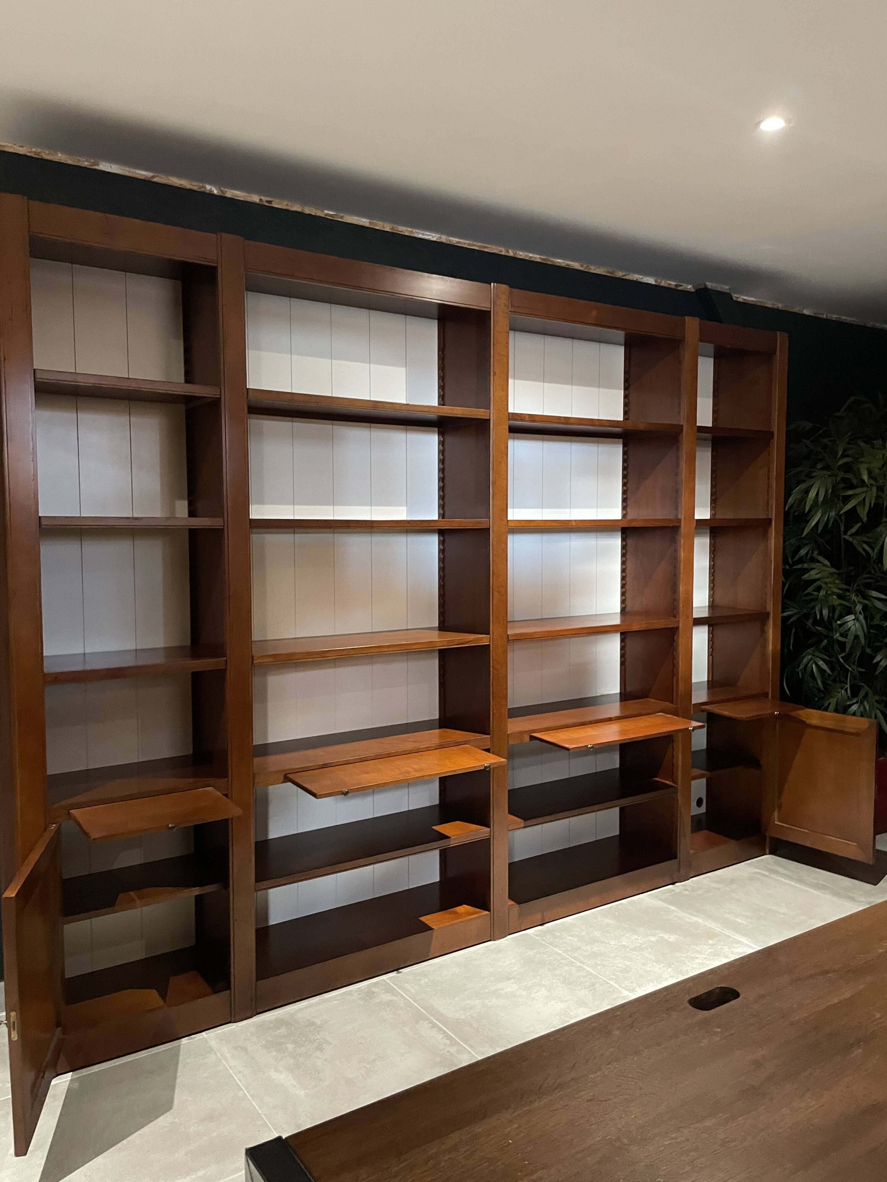 Roche bobois library folio solid cherry + delivery and assembly