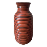 Fat Lava Red Vase by Carstens Tonnieshof, West Germany, 1960