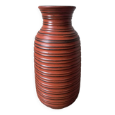 Fat Lava Red Vase by Carstens Tonnieshof, West Germany, 1960