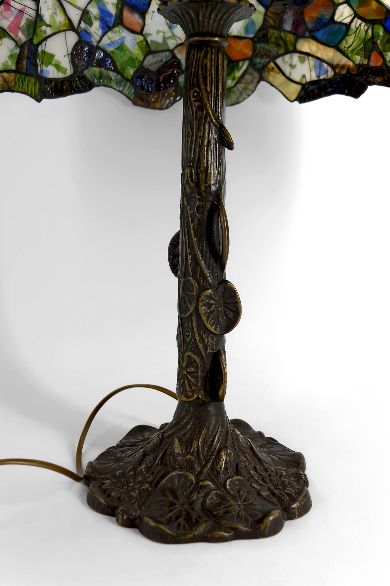 Important Art Nouveau table lamp – Tiffany style, circa 1980