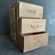 Small antique wooden drawer unit with floral painting, 1900.
