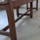 Large wooden bench with a backrest