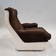 Airborne fiberglass and velvet chair, Cadestin
