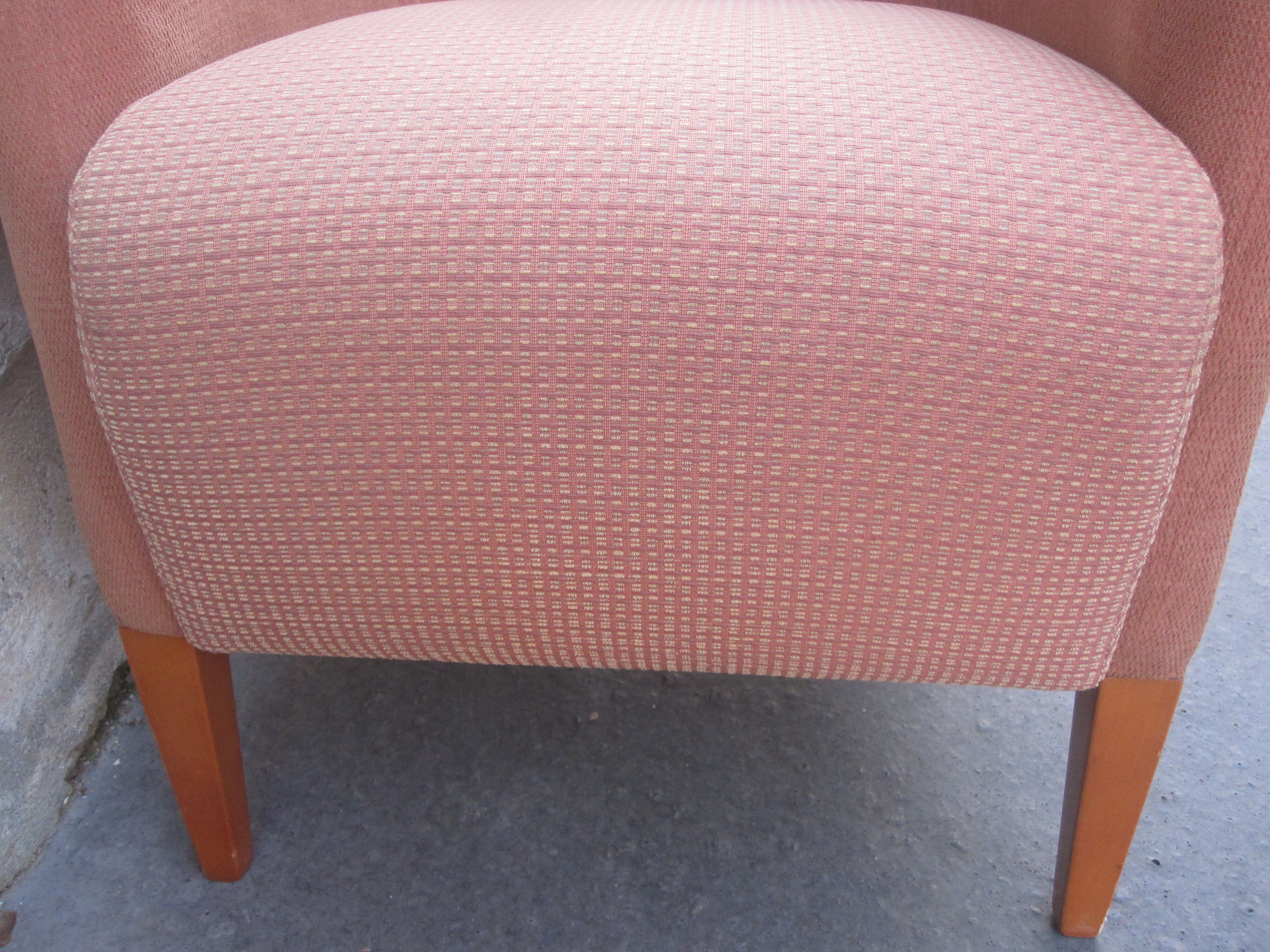 Pair of club style armchairs