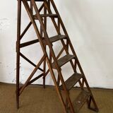 Vintage wooden stepladder