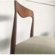 Chaise scandinave teck et lin