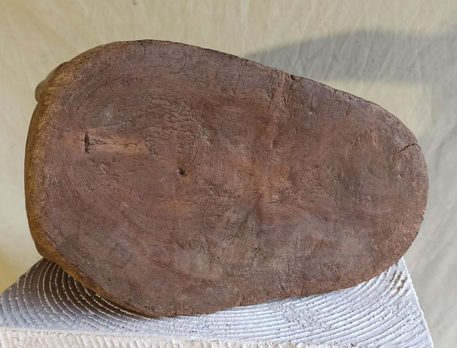 Stool old African art wooden Lobi from Burkina Faso
