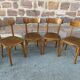 4 curved wooden chairs bistro coffee barter vintage