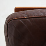 Danish leather sofa set by Arne Wahl Iversen for Komfort