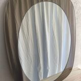 Miroir en verre fumé 70’s space age