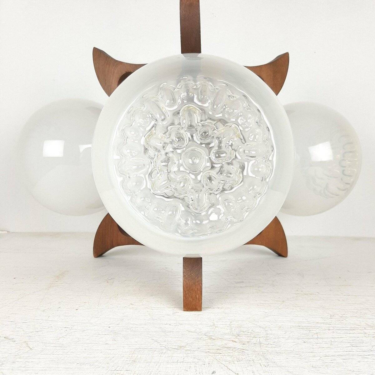 1970s vintage geometric pendant light