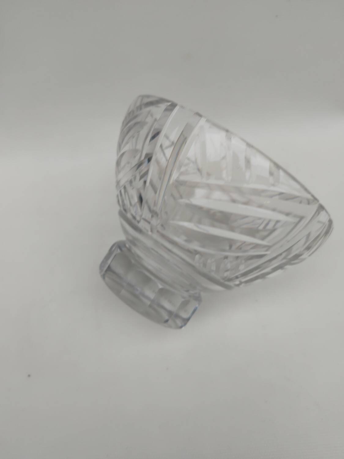 Daum Nancy crystal cup, cross of Lorraine.