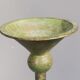 Pair of bronze patina metal candlesticks