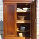 Large Louis Philippe wardrobe in solid walnut