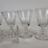 6 crystal glasses of Baccarat / Saint Louis model Cato
