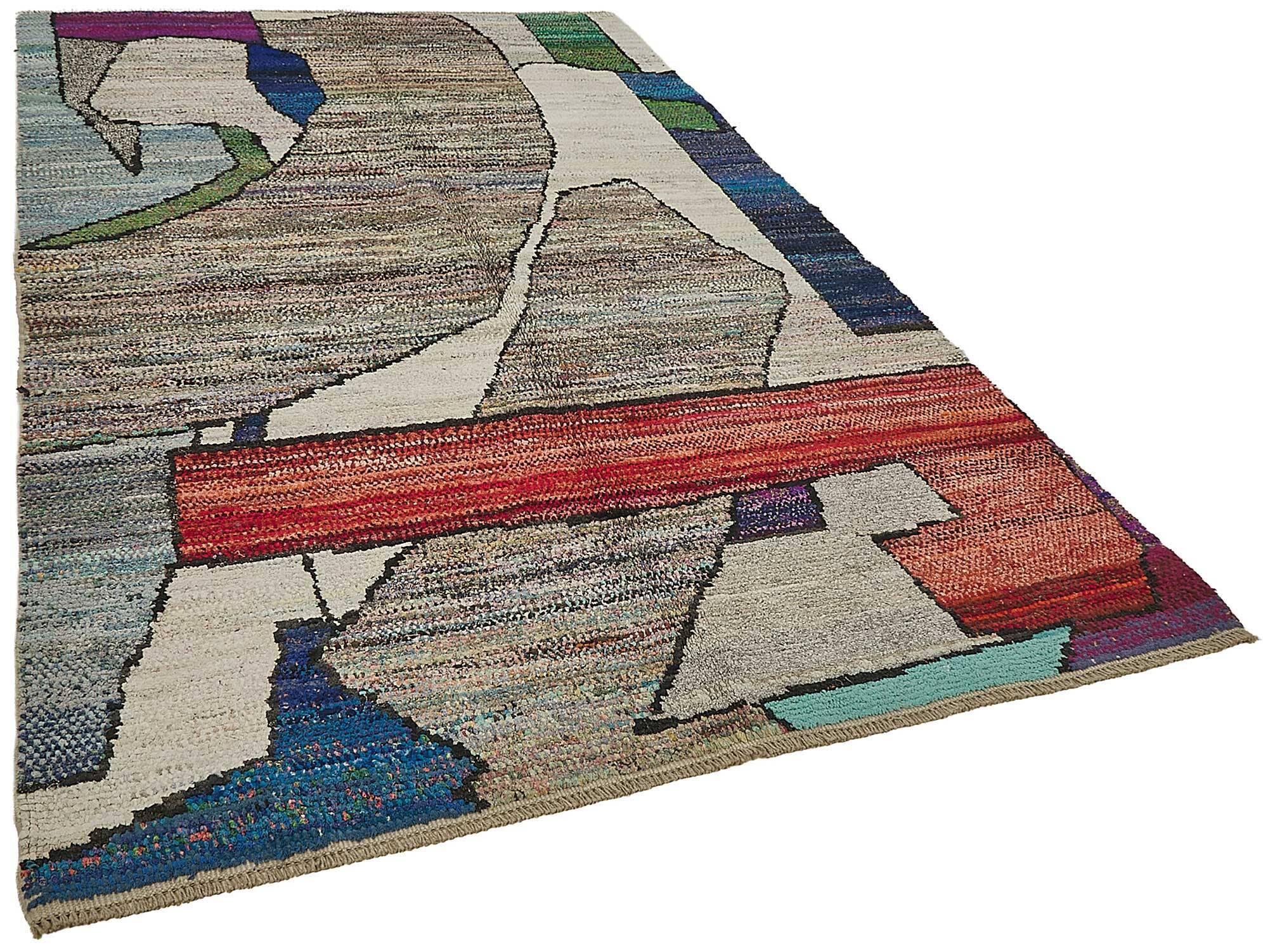 Handwoven Turkish Recycled Boho Rug 197 cm x 307 cm