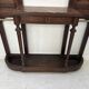 Console coat rack in Louis XVI style with bronze panthers, 20th century.