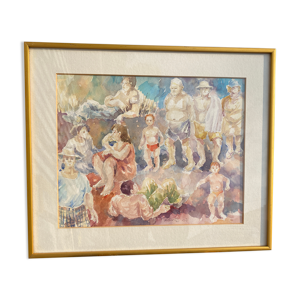 Aquarelle signée