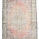 6x8 Peach Red & Cream Vintage Rug 194x252Cm SK 24649