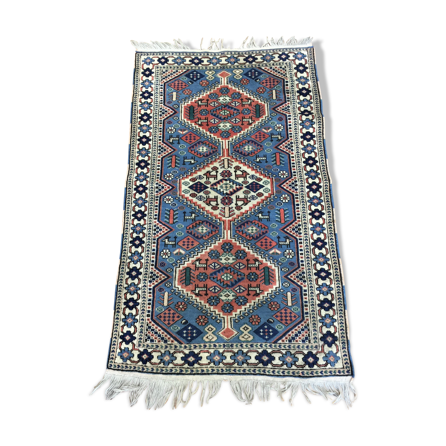 Hand-knotted Persian rug 125x74cm