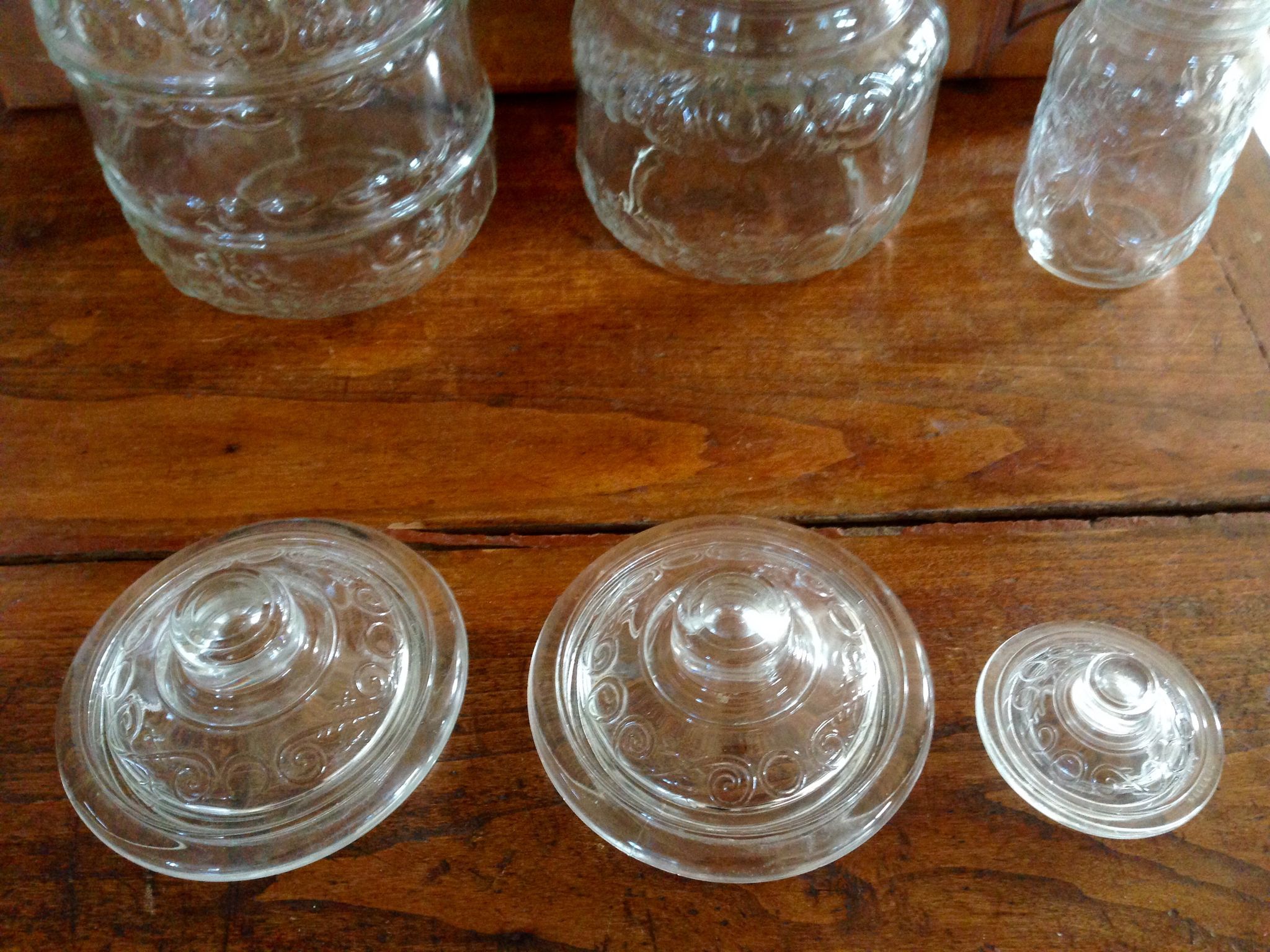 Trio de bonbonnières