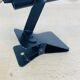 Vintage clamp spotlight, black metal, 70s
