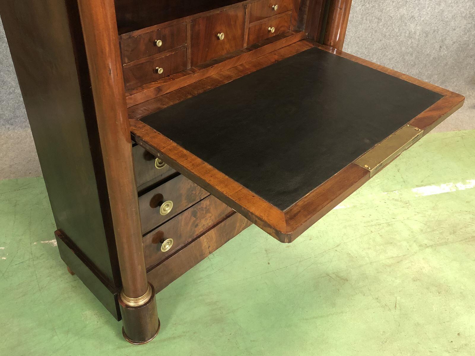Mahogany empire writing desk 19th century