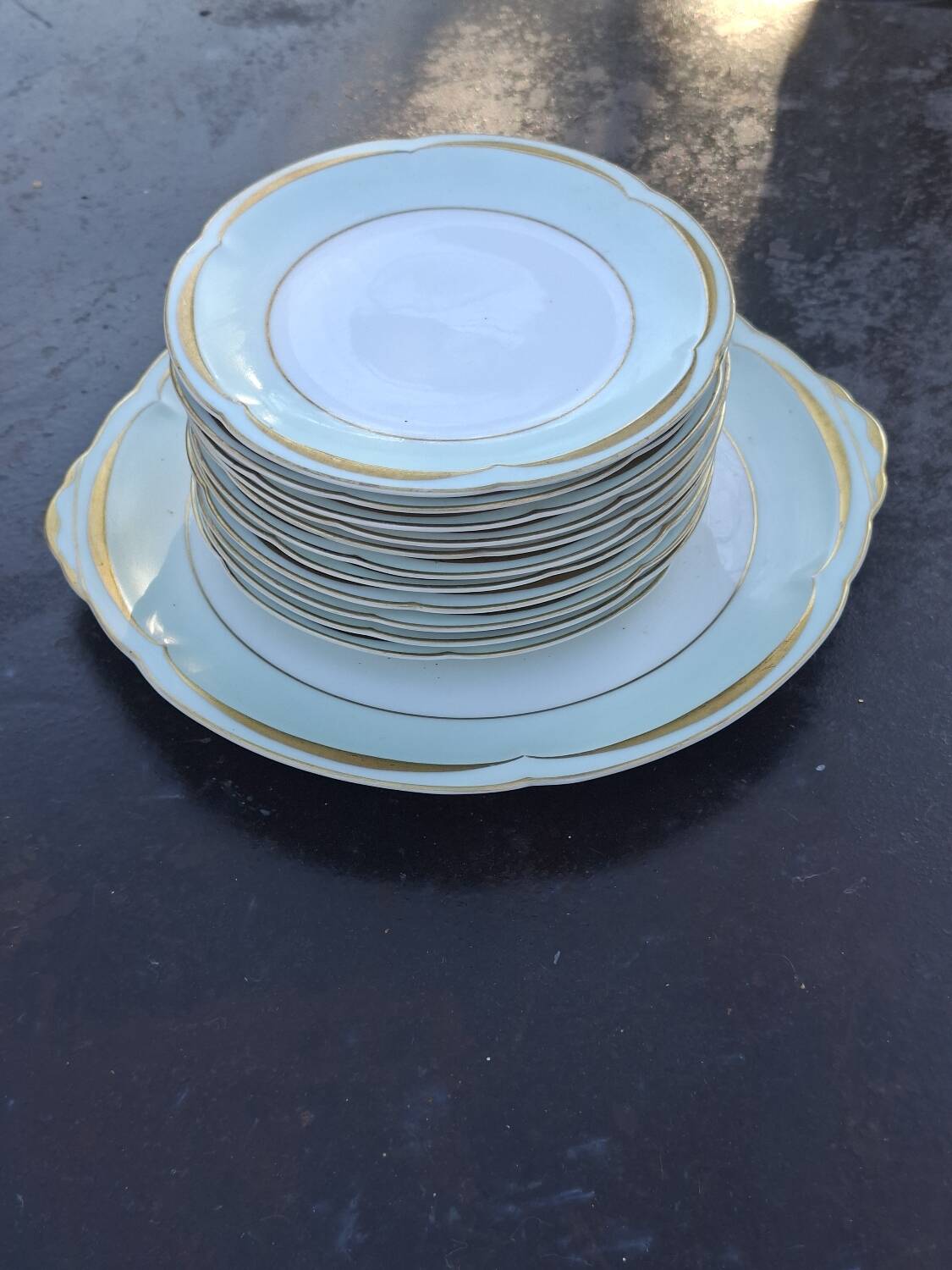 Service à gâteau limoges