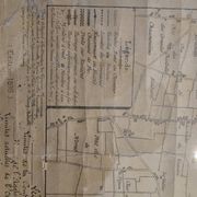 Old map of Orléans under glass frame