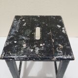 Pair stool painted wood workshop