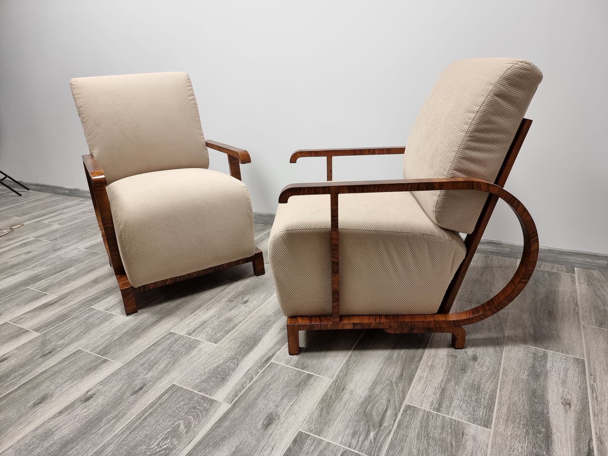 Paire de fauteuils art déco restaurés