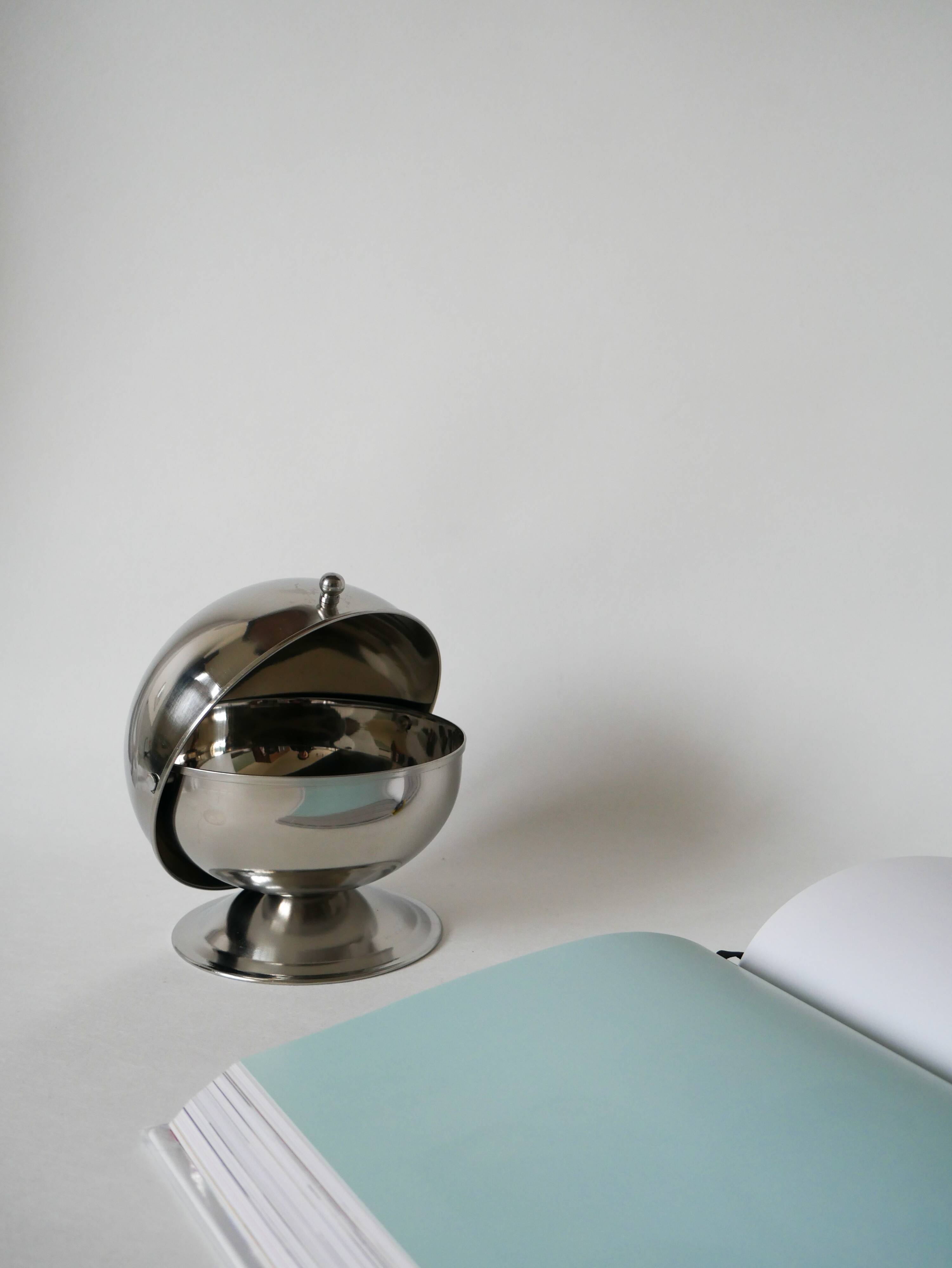 sucrier en inox Design 1970