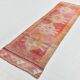 3x10 Turkish Red & Orange Vintage Runner Rug, 90x295Cm