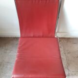 Bachelor red faux armchairs by Verner Panton for Fritz Hansen 1953