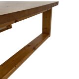 Vintage coffee table pinewood minimalist 1960s